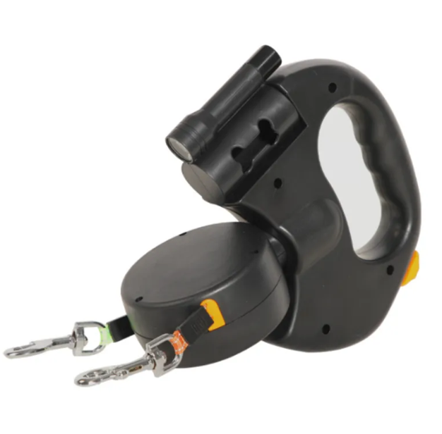 Auto Double Dog Leash – Retractable Dual Lead for Two Dogs UK