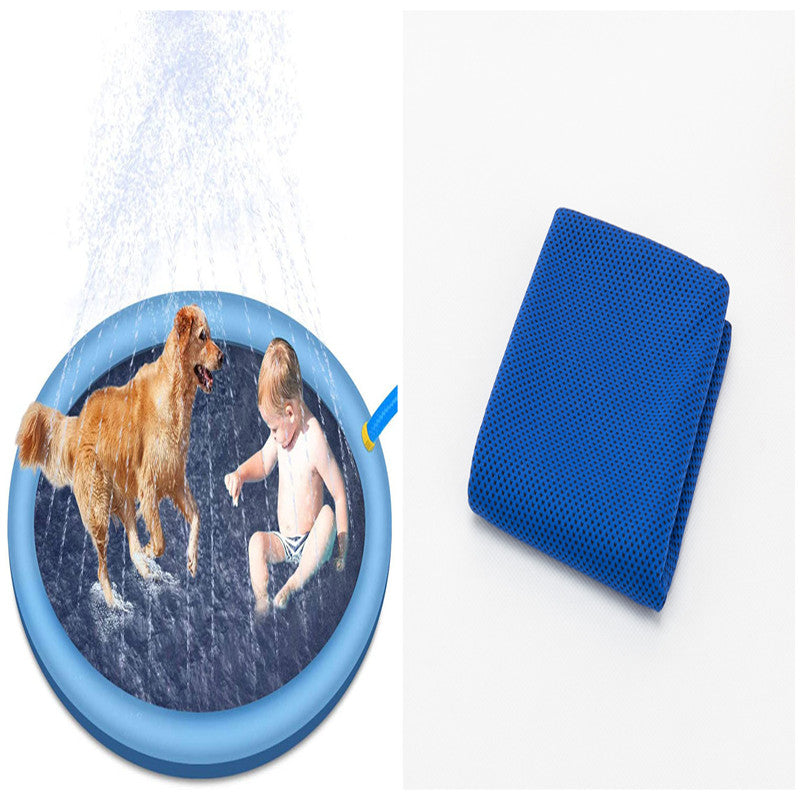 Non-Slip Splash Pad for Kids &amp; Pets – Outdoor Water Play Mat UK