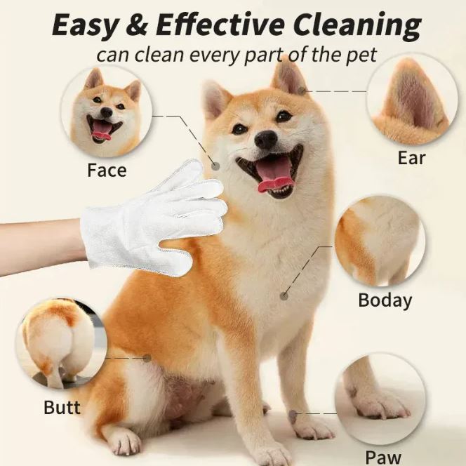 Pet Cleaning Gloves &amp; Wipes – Gentle Grooming Essentials for Dogs &amp; Cats UK