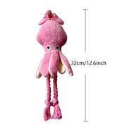 Cute Squid Plush Dog Chew Toys