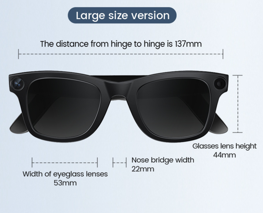AI Camera Smart Glasses – HD Video, Voice Call &amp; Translation Glasses UK