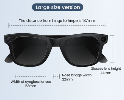 AI Camera Smart Glasses – HD Video, Voice Call &amp; Translation Glasses UK