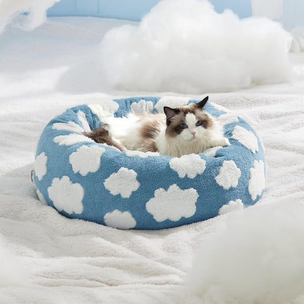 Lesure Cat Beds For Indoor Cats - Round Cat Bed