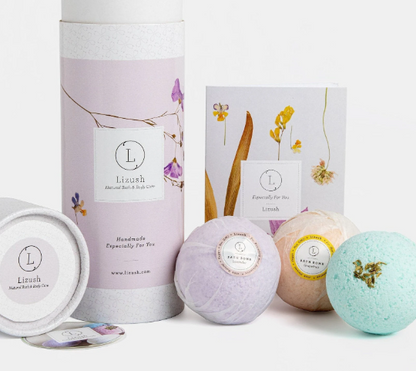 Bath Bombs, Spa Gift Set, Unique gift for Her, Gift for Mother, Care Package, Shower Bombs in a Tube, Relaxation Gift, BFF