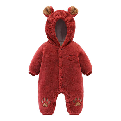Newborn Baby Onesies Quilted Romper – Warm Baby Clothes UK