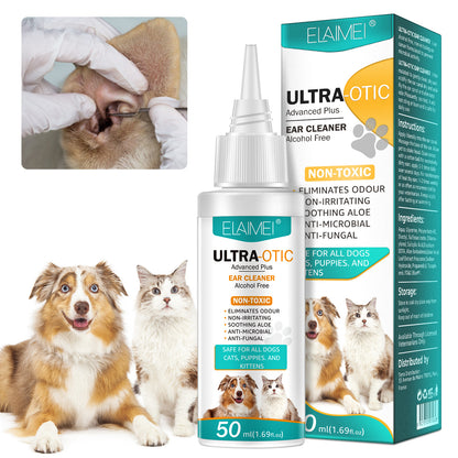 Pet Ear Cleaner 50ml – Gentle Ear Cleaning Solution for Dogs &amp; Cats UK