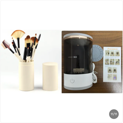 Makeup Brush Cleaner – Rechargeable Electric Brush Washer &amp; Dryer UK