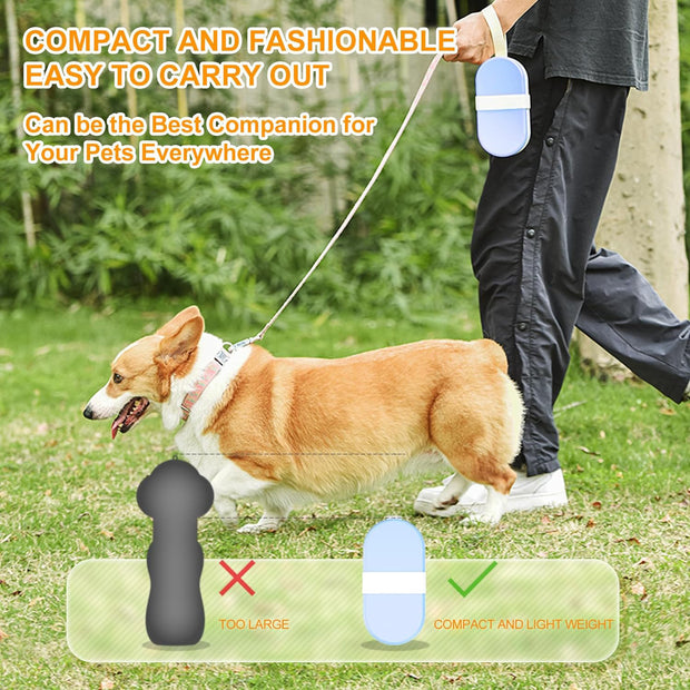 Dog Water Bottle Dog Bowl 2-in-1 Food