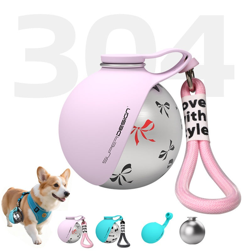 Portable Pet Water Bottle – Stainless Steel Dog Travel Water Cup UK